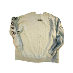 Hollister crewneck Womens aqua Long Sleeve Pullover Oversized Size small